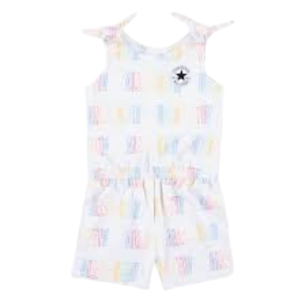 Converse Kids Multicolor Star Print Romper Size 6